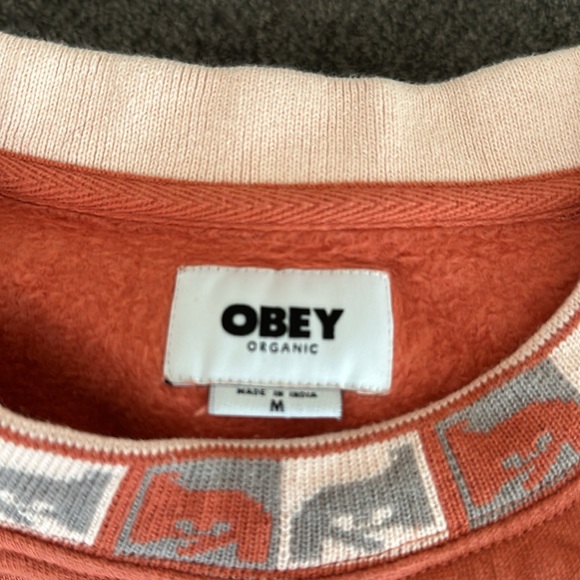 Obey Sweatshirt, size medium, orange - Picture 3 of 3
